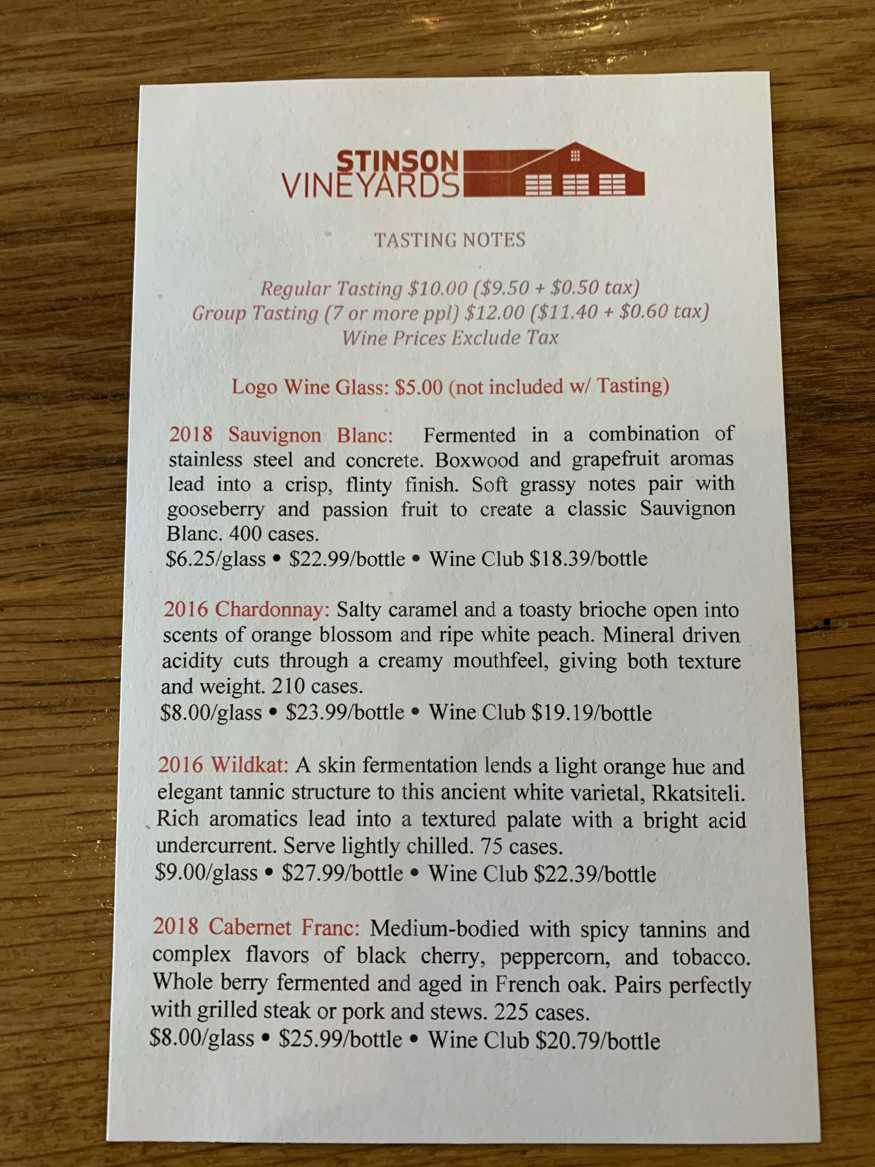 Stinson Vineyards